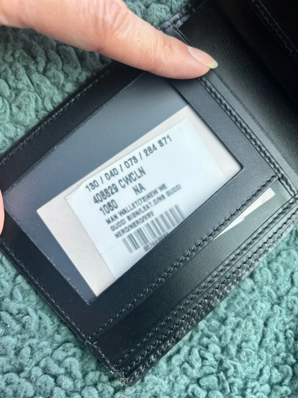 NWT Authentic Gucci Web Canvas & Guccissima Leather Bifold Men’s Wallet